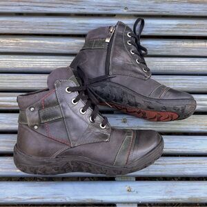 Krisbut Leather Wool Lined Hiking Boots
